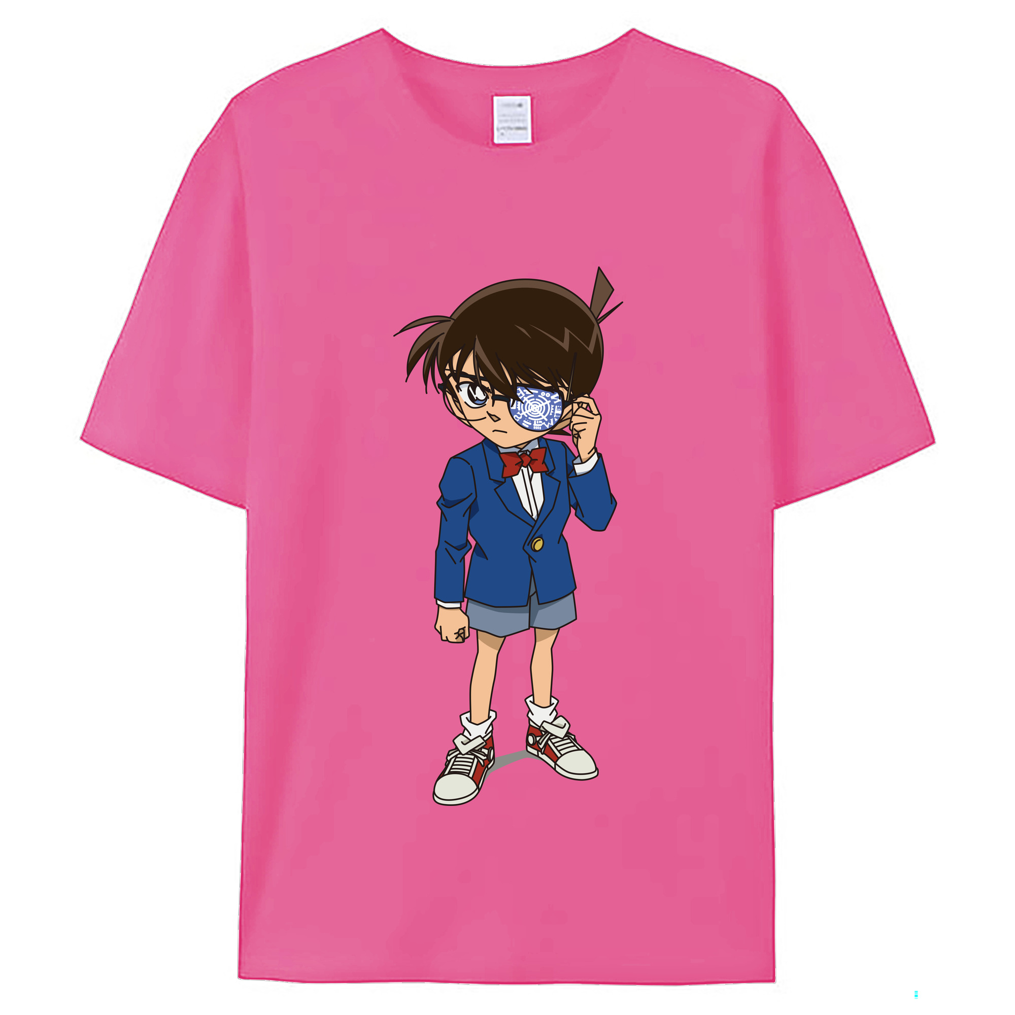 （画像用） 名探偵コナン 江戸川 コナン Detective Conan Conan Edogawa レディースカジュアルプリントTシャツ（綿100％）